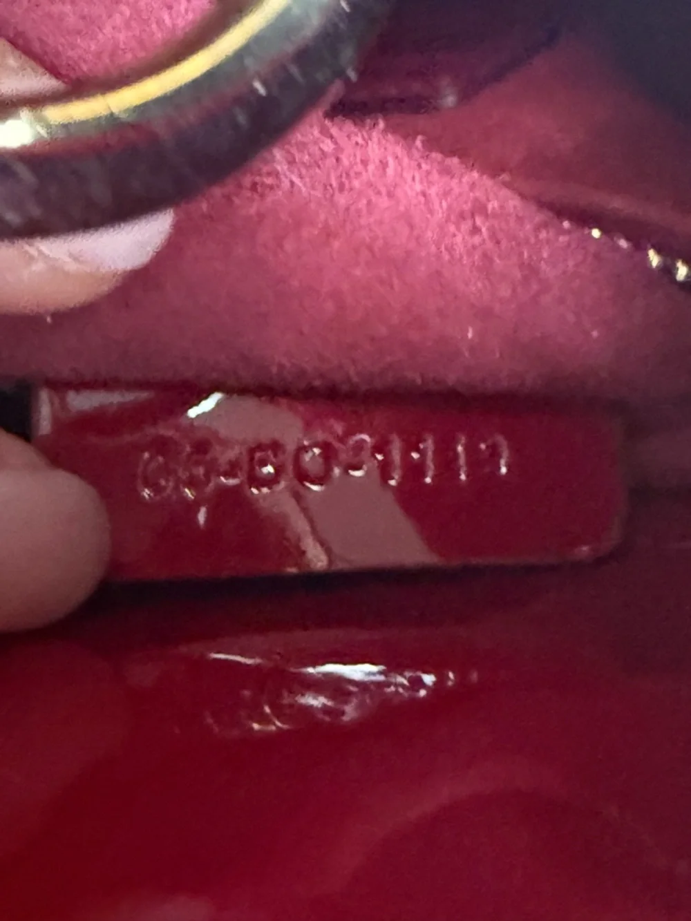 Dior Red Patent Mini Lady Dior Top-Handle Bag - Picture 4 of 13